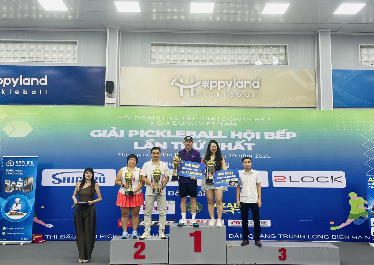 CÔNG TY TNHH TORINO VIỆT NAM VINH DỰ NHẬN GIẢI NHẤT TẠI GIẢI PICKLEBALL DO HỘI DOANH NGHIỆP KINH DOANH BẾP VÀ GIA DỤNG VIỆT NAM TỔ CHỨC